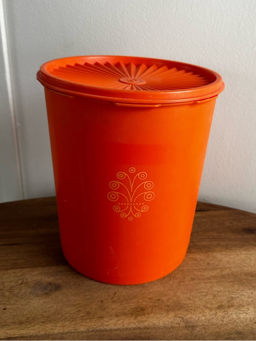 Vintage Tupperware Orange Servalier Canister – Harvest Orange large